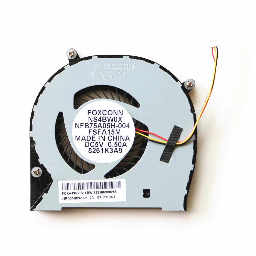 FOXCONN NS4BW0X NFB75A05H-004 для Compaq Presario CQ17 CPU охлаждающий вентилятор/положительный Stilo XC7660 Fan