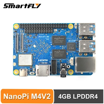 

FriendlyElec NanoPi M4V2 4GB DDR4 Rockchip RK3399 SoC 2.4G & 5G dual-band WiFi,Support Android 8.1 Ubuntu, AI and deep learn