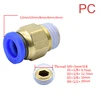 Pneumatic PC/PCF/PL/PLF Pneumatic connector 4mm-12mm fitting thread 1/8