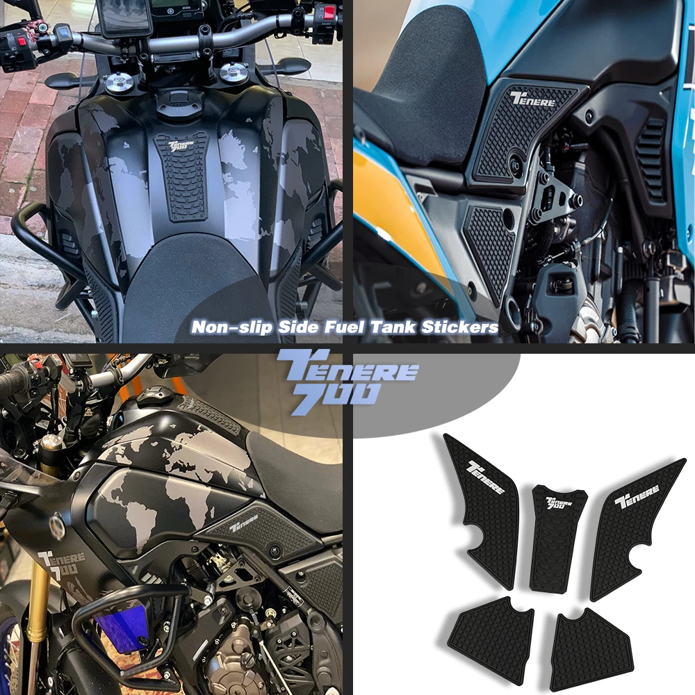 

Tenere700 Motorcycle Tank Pad Protector Sticker Decal Gas Knee Grip Tank Traction Pad Side FOR YAMAHA Tenere 700 T700 XTZ 700