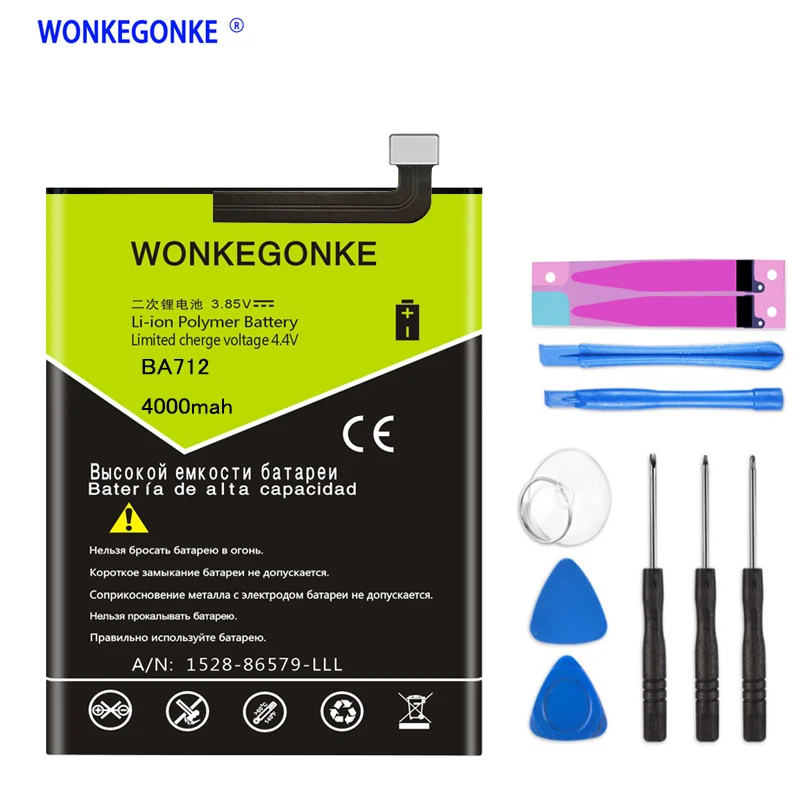 Аккумулятор WONKEGONKE BA712 для MEIZU M6s Meilan S6 Mblu M712H M712c M712M M712Q аккумуляторы B