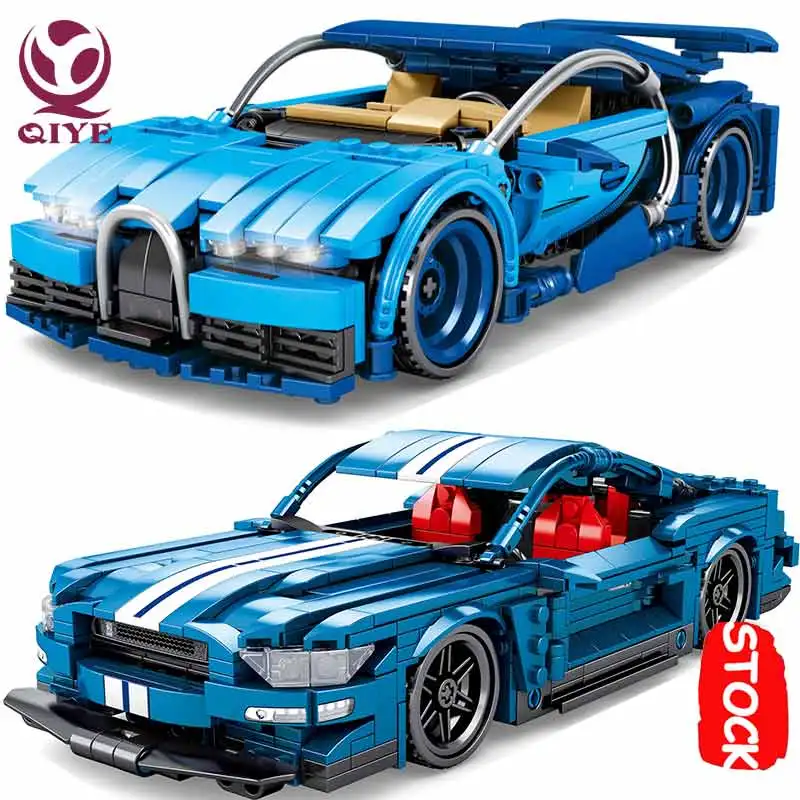QIYE Forded Mustanged GT350 Creator Expert Lepining 10265 42083 Technic Bugattied Speed Racing Car Lepinblocks игрушечные блоки sembo