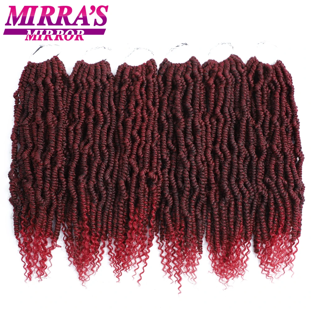 

Spring Twist Hair Ombre Crochet Hair Synthetic Braiding Hair Extensions Bomb Twists 14 inches Mirra's Mirror