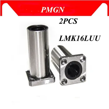 

2 pcs LMK16LUU 16mm High quality long type flange bearing linear bush 3d priter XYZ CNC parts LMK16L for 16mm linear guide rail