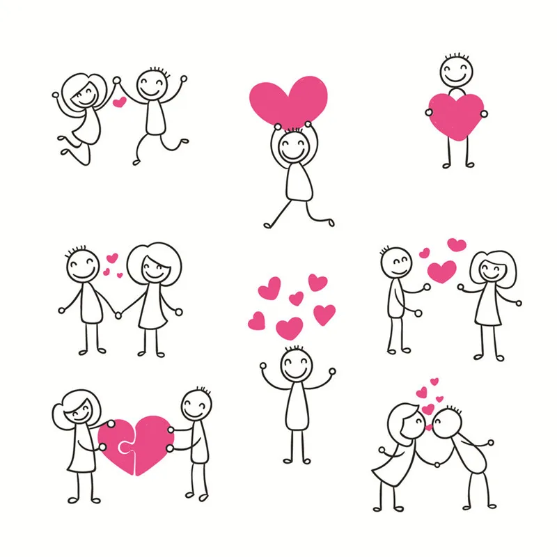 

Eastshape Valentine's Day Couple Clear Stamps 2019 New Christmas Stamp for DIY Scrapbooking Photo Album Decorative Stamp Crafts