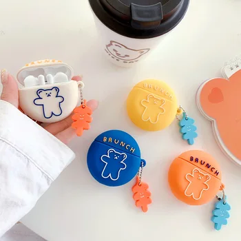 

For Airpods Case,3D Cartoon Cute Brunch Bear Case For Airpods 1/2 Case Soft Silicone Earphone Cover For Airpods Pro Case