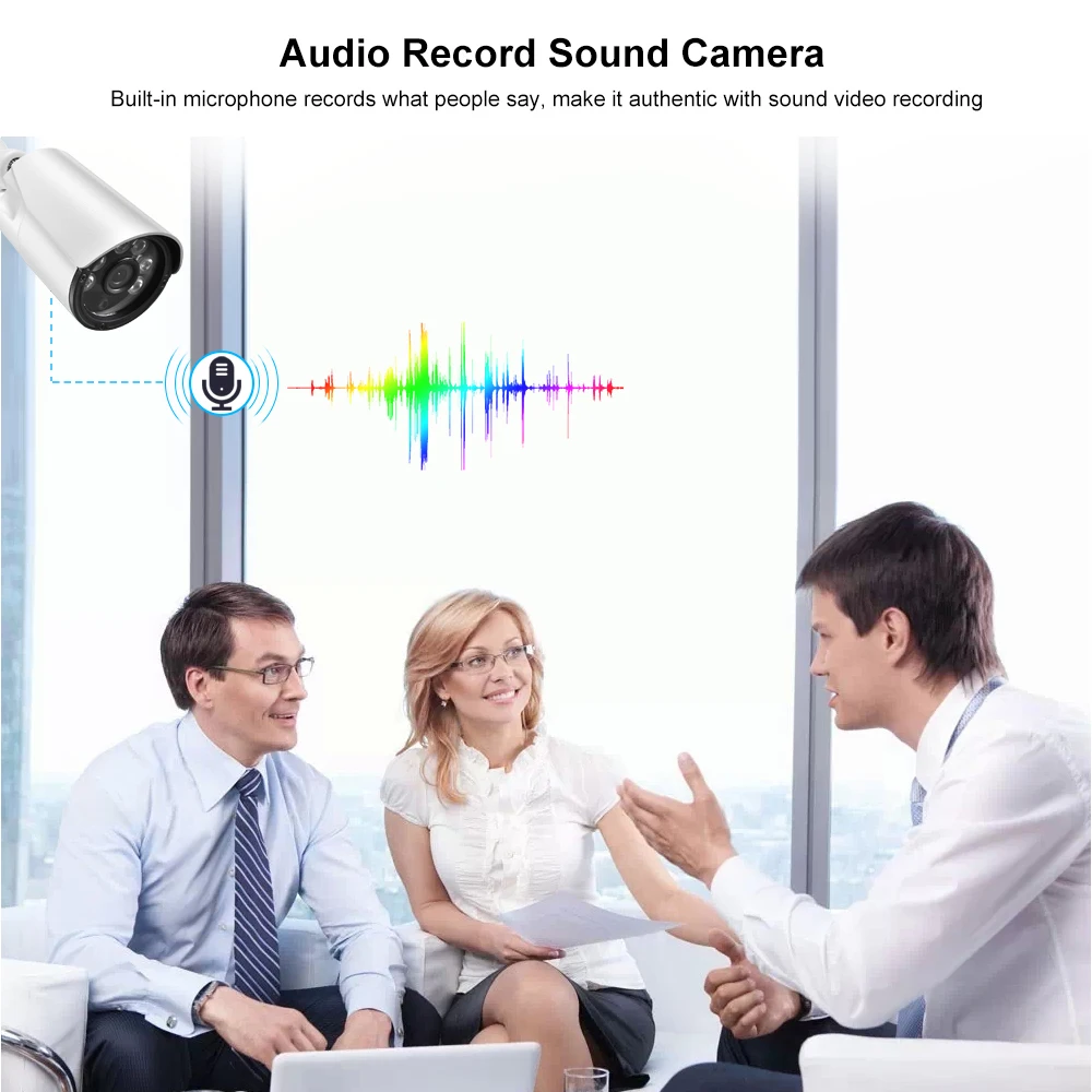 Gadinan Super HD SONY IMX335 + Hi3516EV300 5MP 4MP Modulo POE Audio Macchina Fotografica del IP Est