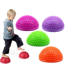 Ноги Половина Круг воздушная подушка дети эмоций тренировочное оборудование тактильные половина мяч в форме дуриана массаж река пересечение камень