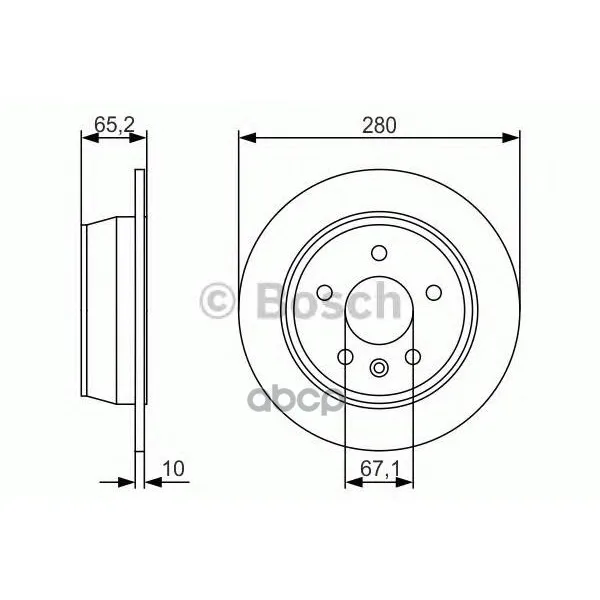 Тормозной Диск 0986479s02 Bosch арт. 0986479S02