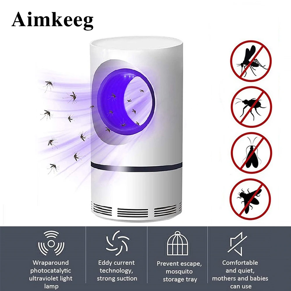 Ультрафиолетовая лампа убийца комаров USB Ночник светильник светодиодный ловушка для насекомых безрадиционный комаров для комнаты гостиной спальни кабинета|Лампа от насекомых|   | АлиЭкспресс - Лучшие лампы-ловушки насекомых