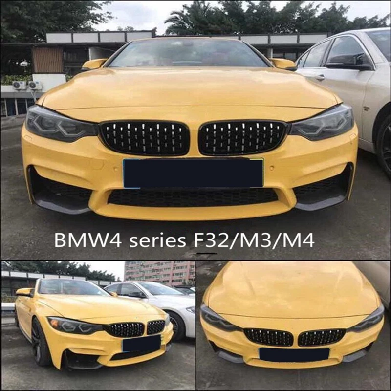 1 пара Abs передняя решетка для Bmw 4 серии F32 F33 F36 F82 F83 M4 F80 M3 420D 430I 430D 440I 435I 428D Алмазная решетка погода