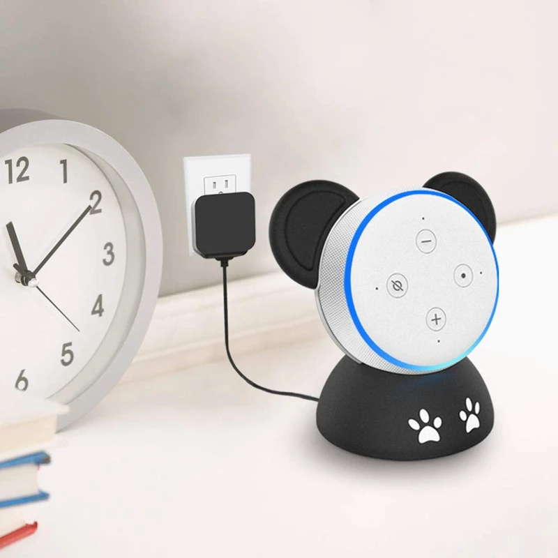 Подставка держатель для Echo Dot 3Rd, Встроенный кабель управления, домашний голосовой помощник панды настольная подставка аксессуары для Echo Dot(3Rd G
