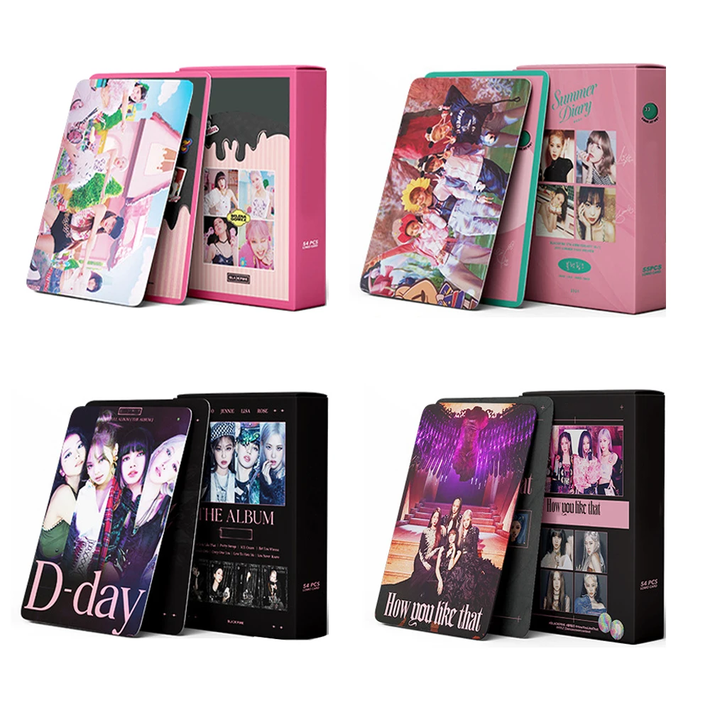 55 шт./компл. Kpop Bangtan Boys bp lisa pink Lomo Card новый альбом фотооткрытки корейская мода