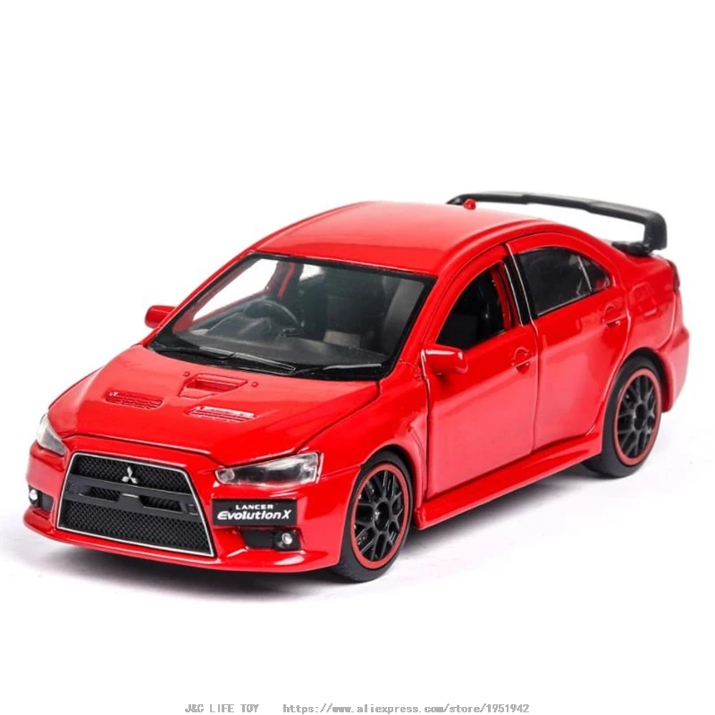 1:32 Mitsubishi Lancer Evolution x Игрушечная машина металлическая игрушка Diecasts & игрушечные
