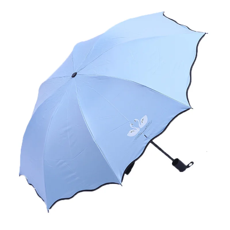 Little Swan Tri-Folding Umbrella Creative Fashion Anti-UV | Дом и сад
