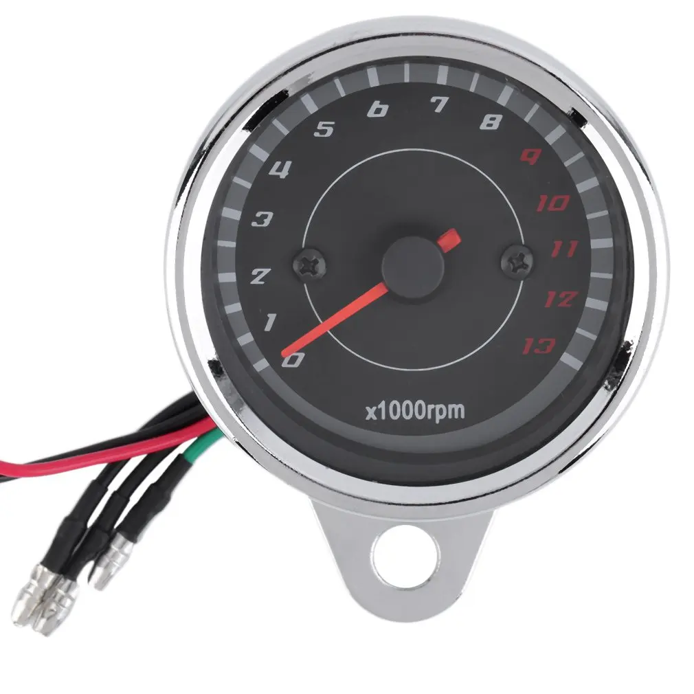 Hot Universal Motorcycle Motorbike Backlight LED 12V Tachometer Speedometer Tacho Gauge High quality New Dropping Shipping | Автомобили и