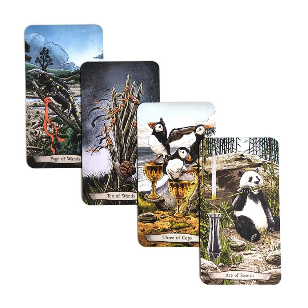 78 PCS / Set English New Animal Totem Tarot Cards Deck Card Games Board Table Game For Family Party Playing Cards Entertainment 78 PCS / Set English New Animal Totem Tarot Cards Deck Card Games Board Table Game For Family Party Playing Cards Entertainment
