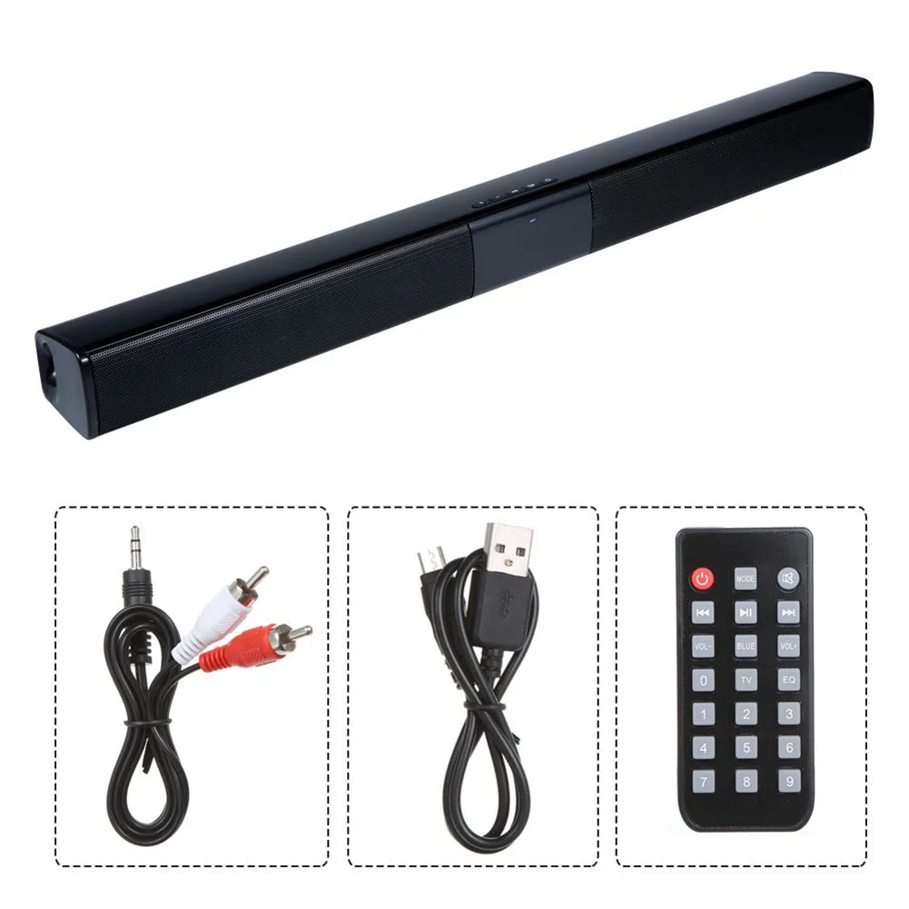 

Bluetooth Wireless BT 4.0 Speaker Soundbar Subwoofer TV Home Theater Sound Soundbar Speaker Home Theater Bass Speaker