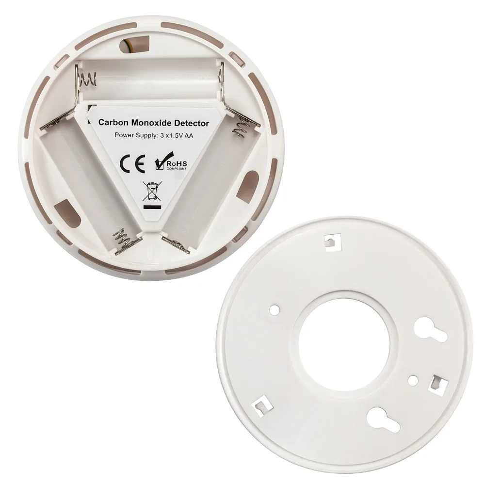 Fuers CO Sensor 85dB Carbon Monoxide Detectors LCD Photoelectric Independent Poisoning Warning Alarm CO Gas Sensor Detectors