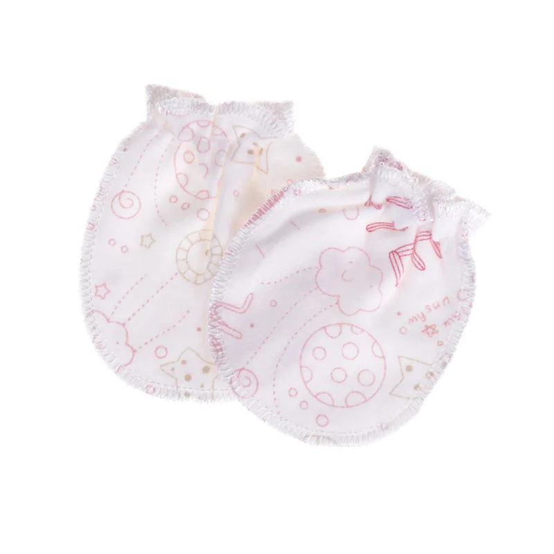 1 пара Детский мягкий хлопковый для младенцев анти царапины Варежки перчатки Детские аксессуары