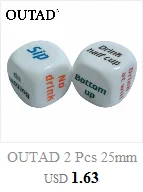 OUTAD 6 шт./компл. игры Multi по бокам кости D20 игровой кубики для игры в мяч смешанные Цвет