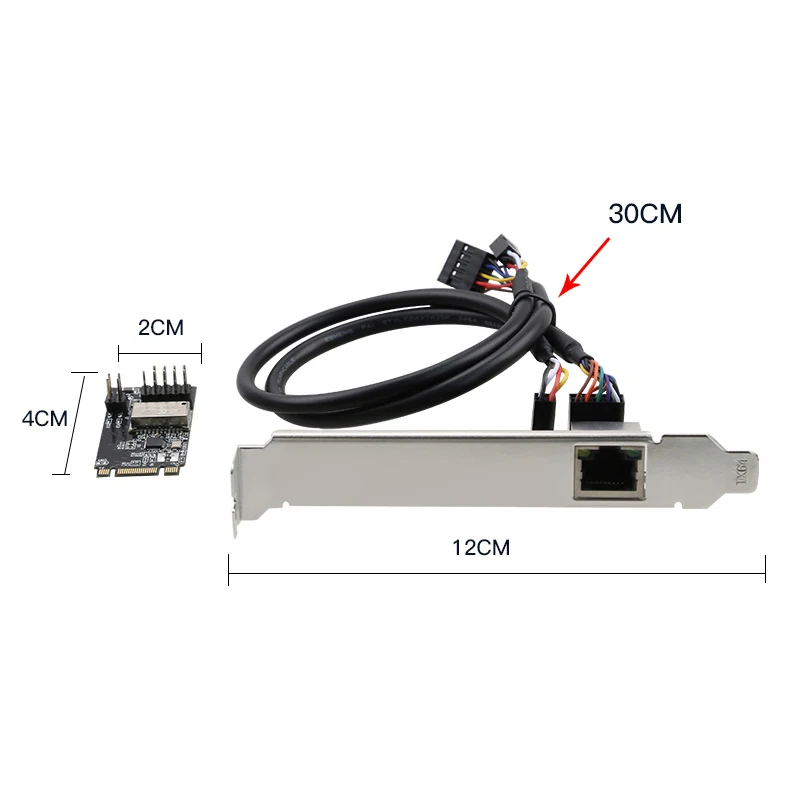 wireless adapter card NEW M.2 B-Key M-key to RJ45 Ethernet Network Adapter Card with RTL8111H 10/100/100Mbps wifi card for pc