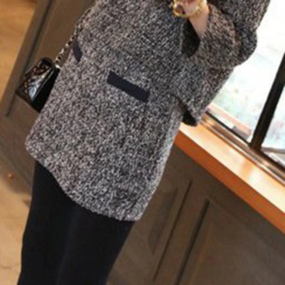 Комплект из двух предметов; сезон осень-весна; шерстяное пальто и мини-юбка; женские комплекты; корейские офисные женские повседневные Костюмы; серый S-XL; минималистичный