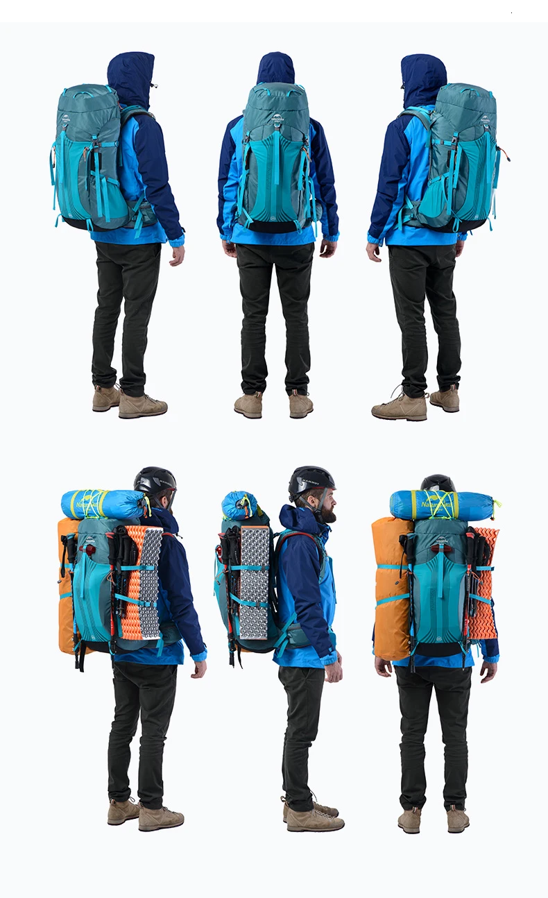 Naturehike Высокое качество открытый альпинистский рюкзак Кемпинг 65L 55L 45L большой емкости водонепроницаемый походные рюкзаки