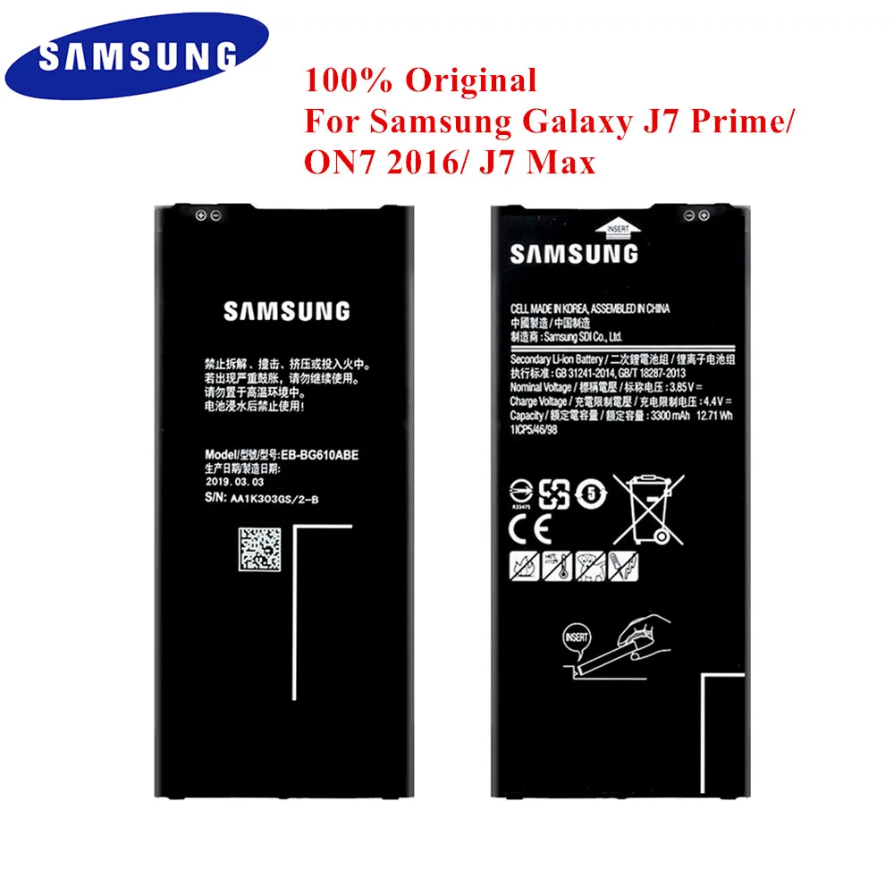 Батарея EB-BG610ABE для samsung Galaxy J7 Prime On7 G610 G615 G6100 J7 Prime 2 J7 Max 3300 мА/ч, литий-ионный аккумулятор Accu