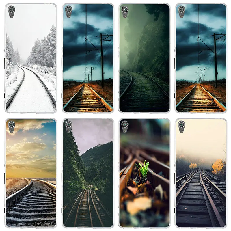 Прозрачный чехол-накладка для sony Xperia M5 E3 E5 M2 M4 T3 X XA XA1 XZ Premium Z Z1 Z2 Z3 Z4 Z5 Compact Dark Clouds