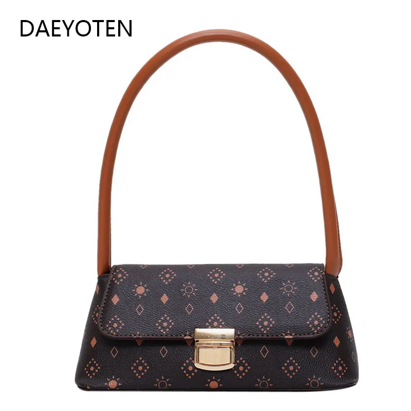 

DAEYOTEN Luxury Brand Women's Handbag Vintage Hand Bag Small Shoulder Bag Woman PU Leather Sac A Main Femme Designer Bags ZM0396