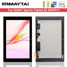 10.1 ''panel wyświetlacza lcd + montaż digitizera ekranu dotykowego dla Sony tablet xperia Z2 SGP511 SGP512 SGP521 SGP541 SGP551 SGP561