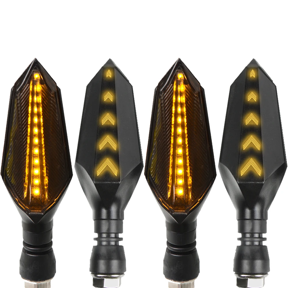 Для Honda CBR 1000 600 900 929 954 RR CBR 600 F2, F3, F4, F4i Сигналы поворота для мотоцикла задний фонарь буфер светодиодный течет водяные огни - Цвет: 2 pais yellow Light