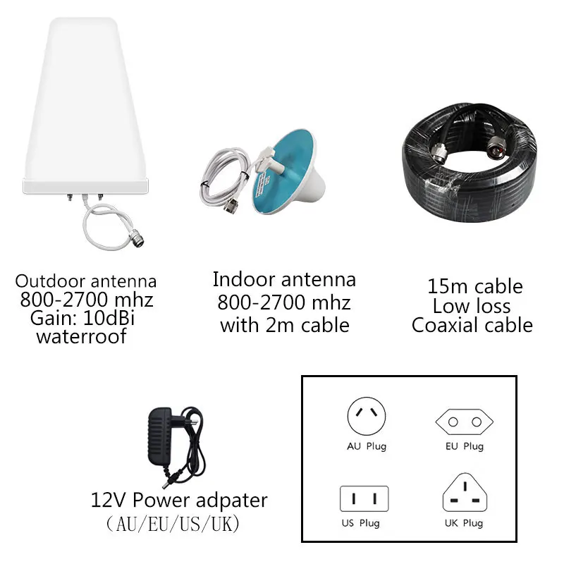 Усилитель сигнала Lintratek Tri Band Сотовый ретранслятор усилитель 900 1800 2100 GSM DCS WCDMA 2G 3G 4G