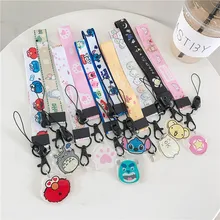 Милый мультфильм регулируемый ремешок на запястье ремешок для телефона iPhone samsung камеры GoPro USB флэш-накопители КЛЮЧИ ID карты брелок