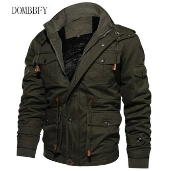 

Men's Winter Fleece Jackets Warm Hooded Coat Thermal Thick Outerwear Male Military Jacket Men Air Force Pilot Cargo Army Coats