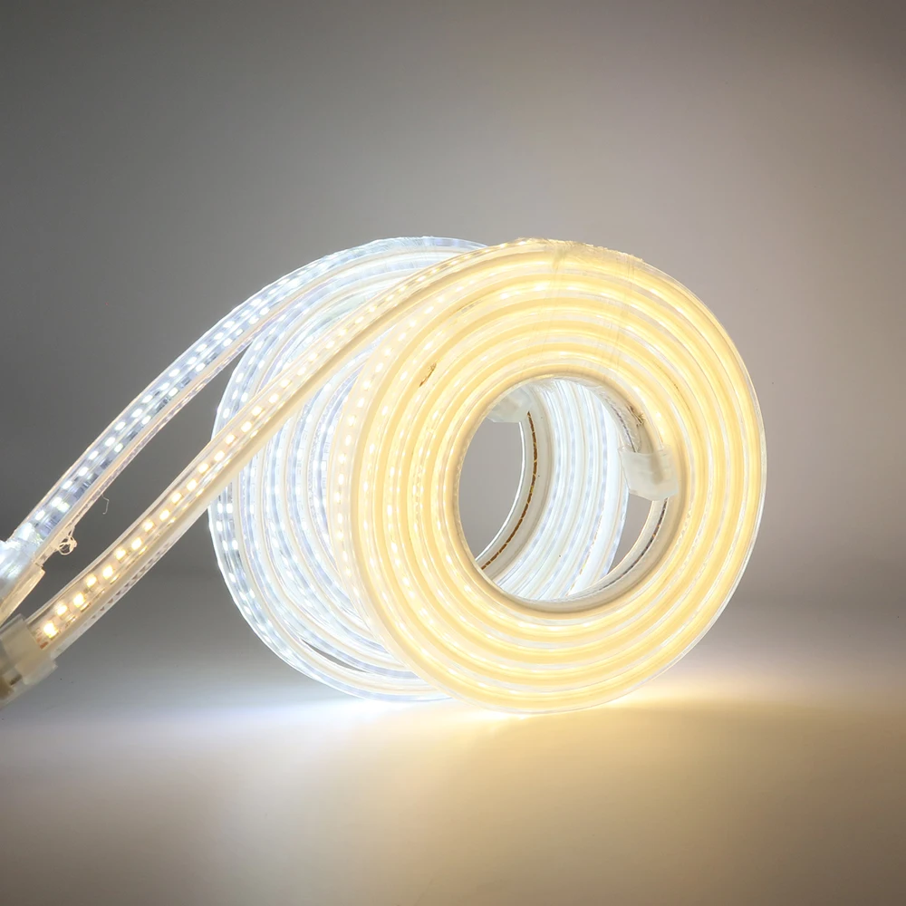

AC220V LED Strip Light SMD 5730 180LEDs/m High brightness IP67 Waterproof Flexible LED Strip With EU Plug Cord For Home Lighting