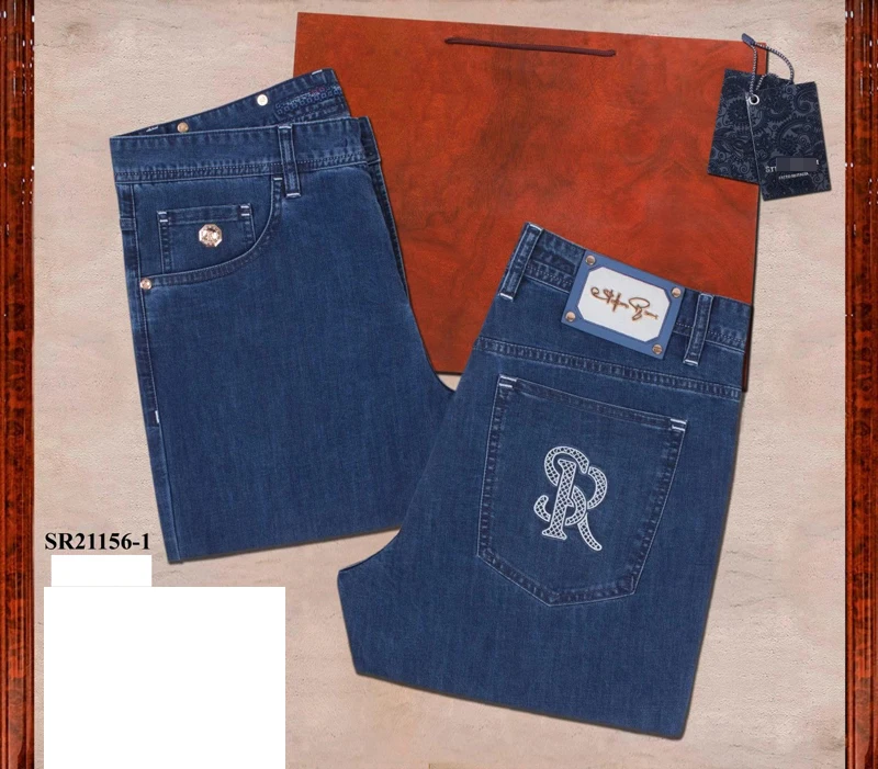 Jeans BILLIONAIRE Big-Size Embroidery 31-40-Pants Spring Cotton Casual New-Fashion Summer