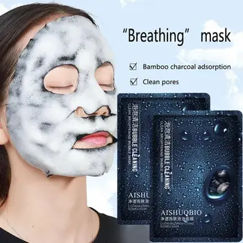 

5 Pcs Breathing Bubble Masks For Moisturizing Oil Removing Skin Pores Brightening Masks Control Blackhead Shrink Nose S3N6