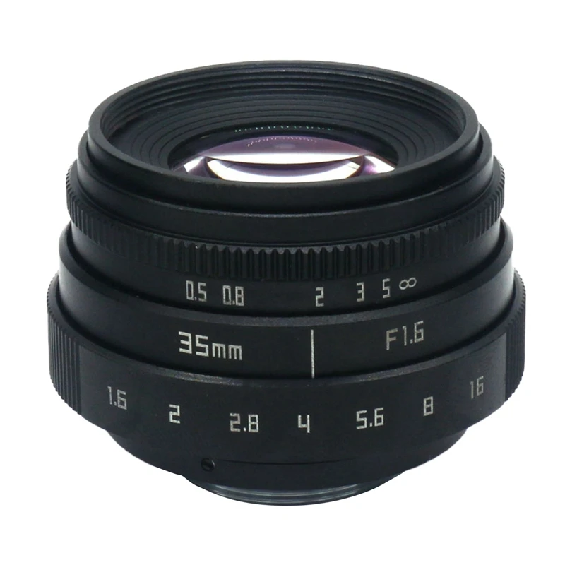 35 мм F1.6 C крепление объектива камеры с переходным кольцом для Sony α7S / α7R α7 α6000/ α5100