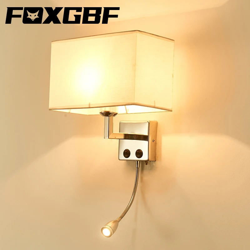 FOXGBF светодиодный прикроватный светильник настенный для помещений спальни