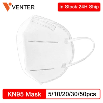 

10pcs 50pcs KN95 Mask Protective Masks Dustproof Anti-fog And Breathable Face Masks 95% Filtration Mouth Masks 24H Fast Shipping