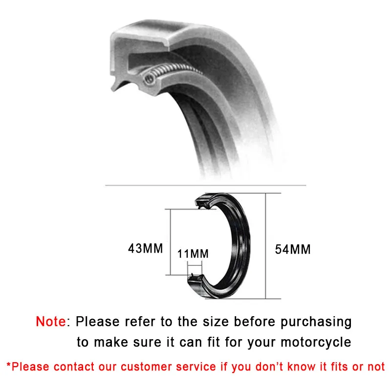 43X54X11 мм передняя вилка амортизатор сальники 43 54 11 Мотоциклетные аксессуары для HONDA CBR 1000RRA RVT 1000R CBR 1100XX