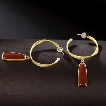 

Fine Jewelry,S925 fashion personality high sense earrings