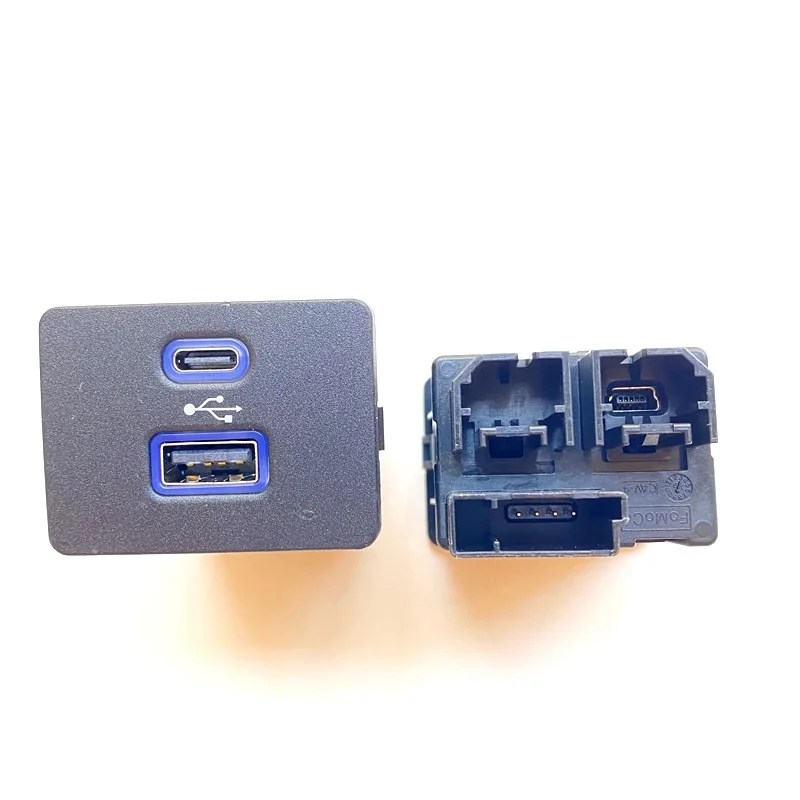 Оригинал для Ford Focus Lincoln SYNC 3 Type-C + USB Dual Media HUB Box модуль коробка хранения USB-порт