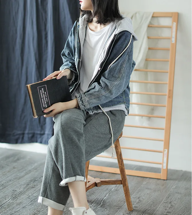 Ideal  Max LuLu 2019 New Autumn Korean Fashion Punk Streetwear Ladies Vintage Clothes Women Denim Jackets 