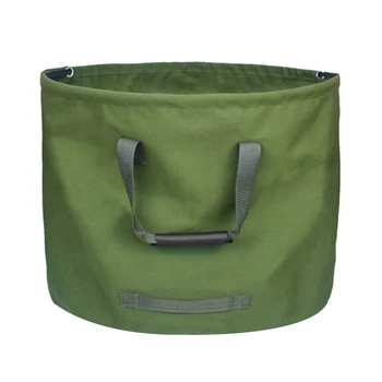 

2 Pack Portable Waterproof Reusable Garden Lawn Leaf Trash Waste Bag Container Storage Tote Garden Yard Compost Bag