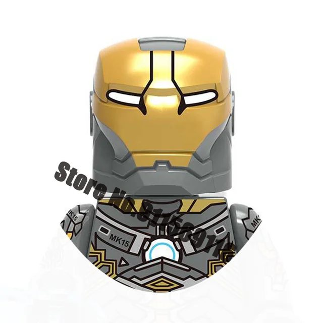Superhero Iron Man Mark Building Blocks Bricks Tony Stark War Machine Ultron Action Figures Kids Toys Christmas Gifts H-X1229