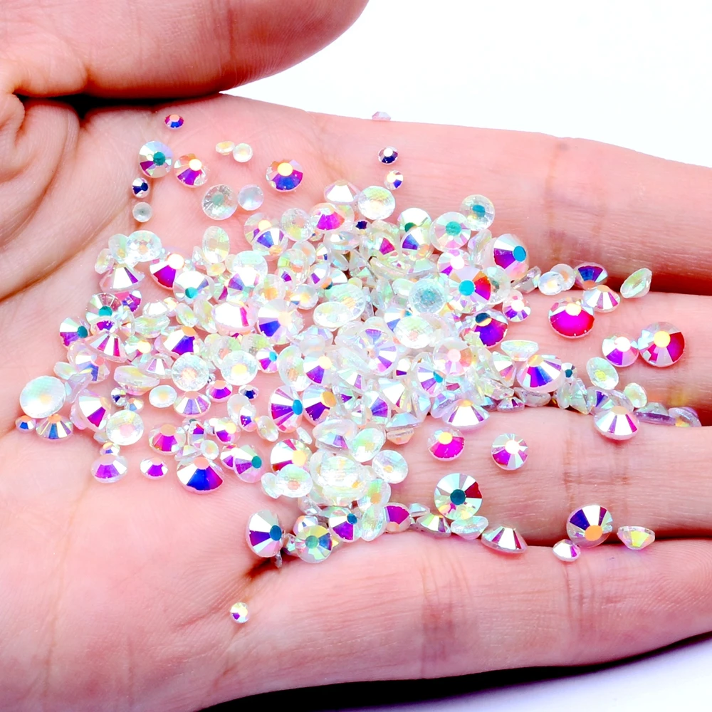 

Clear AB Iron On Rhinestones / Hot fix Rhinestone Transparent AB Hotfix Glass Stones Crystals Strass Diamond Perfect Shine