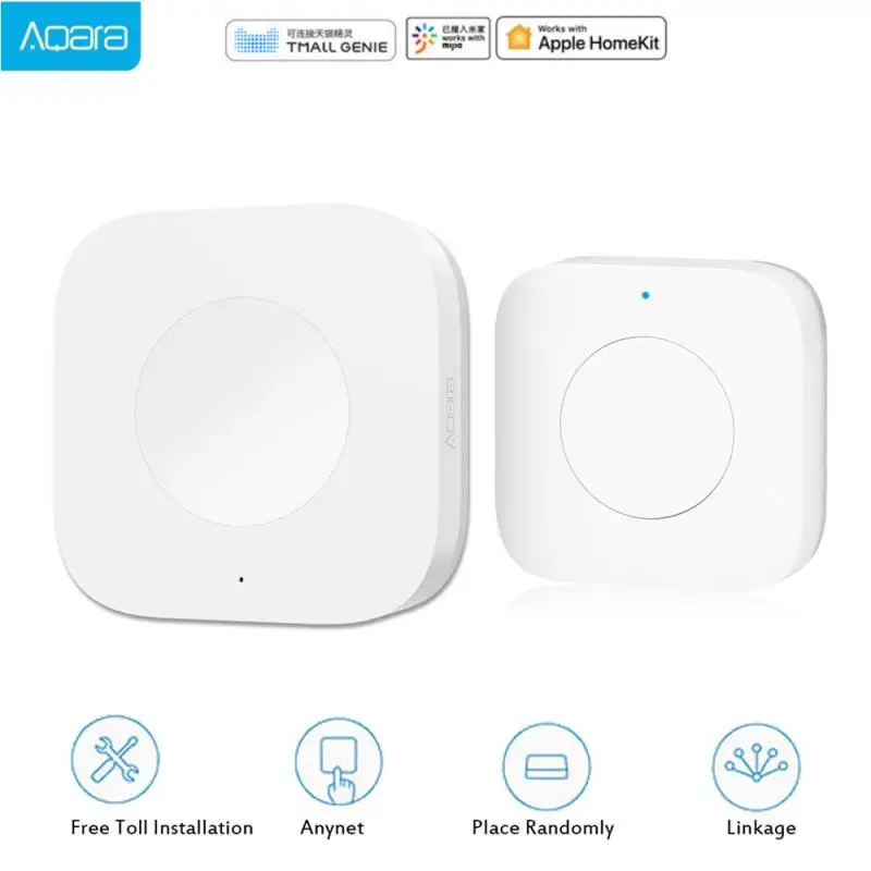 

Aqara Smart Wireless Switch Key Multi-Functional Intelligent Remote Control ZigBee Wifi Smart Home Switch Work With Hub Gateway